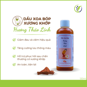 Rượu Xoa Bóp | Dầu Xoa Bóp Xương Khớp Hương Thảo Linh Chai 120ml