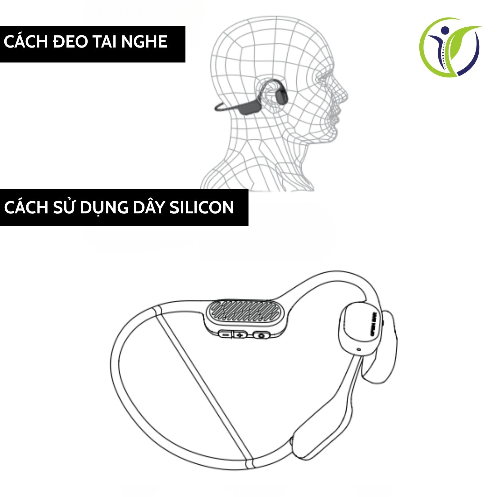 Hướng dẫn cách đeo tai nghe thể thao Openear Bone F1