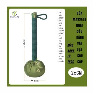 Búa ngải cứu thảo dược massage loại cán ngắn