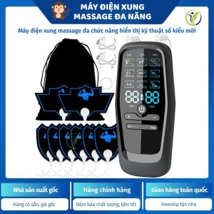 Máy Massage Xung Điện Đa Năng Hiển Thị Kỹ Thuật Số Kiểu Mới - Giảm Đau, Thư Giãn, Phục Hồi Cơ Tại Nhà