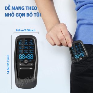 Máy Massage Xung Điện Đa Năng kích thước nhỏ gọn dễ dàng bỏ túi, có thể mang đi mọi nơi