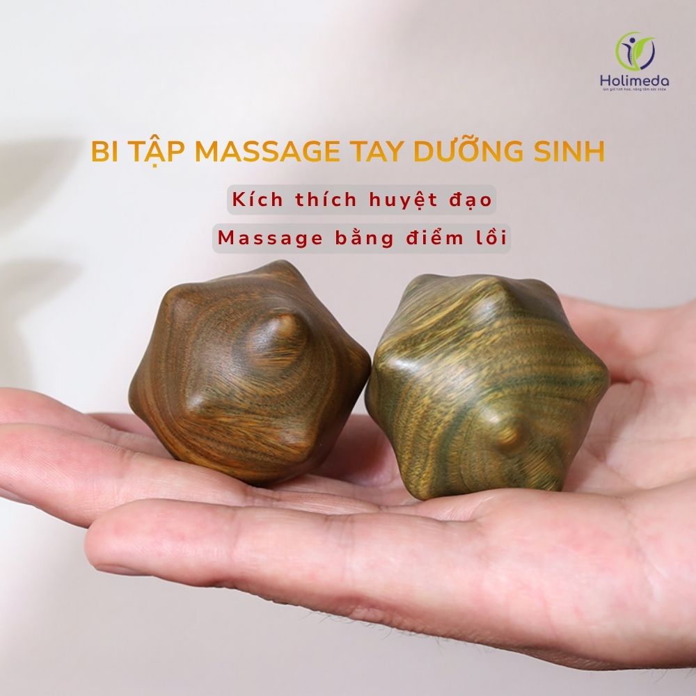 Bi tập tay gỗ dưỡng sinh giúp rèn luyện sức khỏe, thư giãn tinh thần và duy trì sự dẻo dai của bàn tay