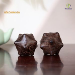 Bi lăn tay gỗ cánh gà hình lăng trụ 12 điểm lồi massage