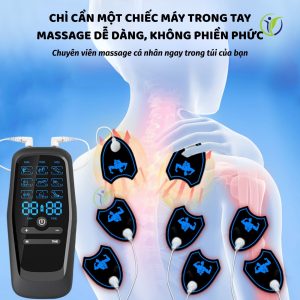Máy Điện Xung Đa Năng Massage EMS giúp thư giãn, giảm căng mỏi cơ bắp