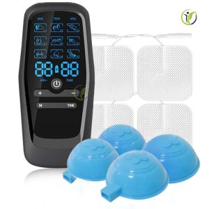 Máy giác hơi điện xung đa năng massage EMS mới giác hút silicone thông minh