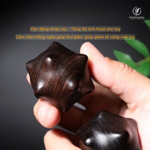 quả cầu dưỡng sinh xoay tay gỗ tự nhiên