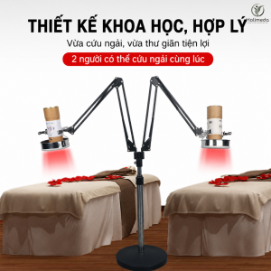 Làm giá đỡ cứu ngải cho spa dưỡng sinh, có thể cứu ngải 2 người cùng 1 lúc