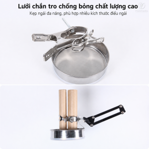 Giá đỡ cứu ngải có lưới chắn tro chống bỏng chất lượng cao, an toàn khi sử dụng